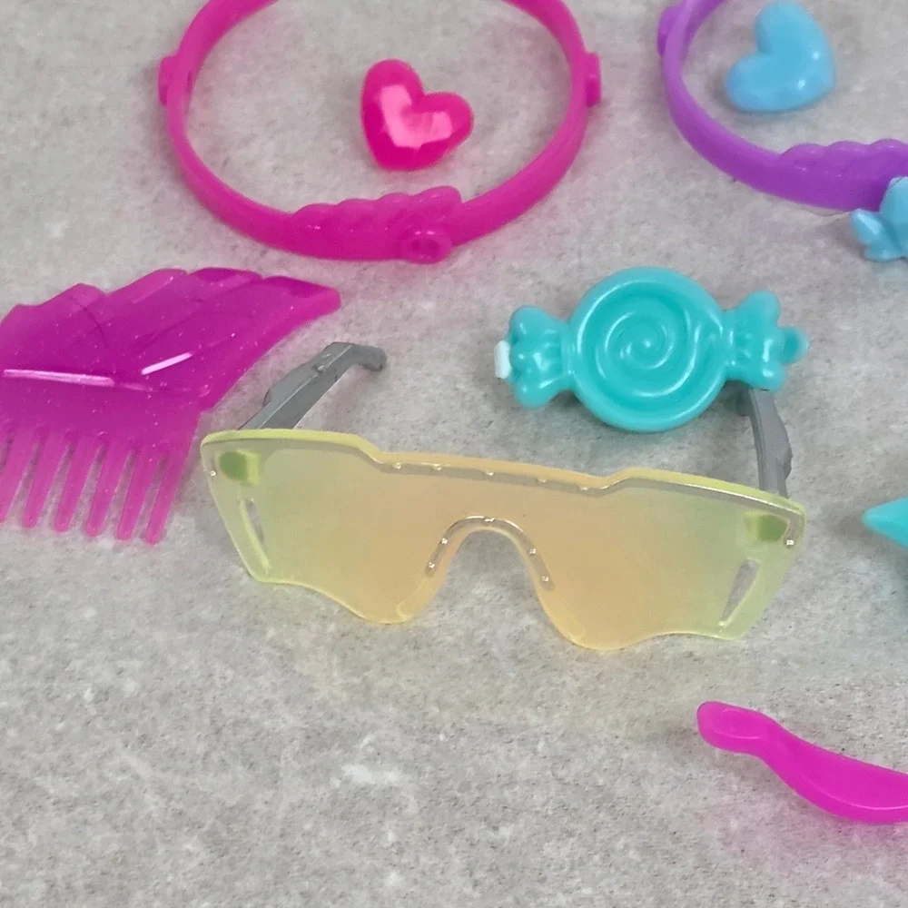 LOL Surprise OMG Doll Accessories Lot Sunglasses Headbands Brush Hair Clips Pink